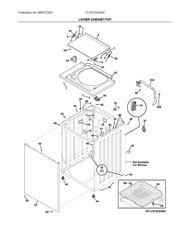 Lower cabinet/top