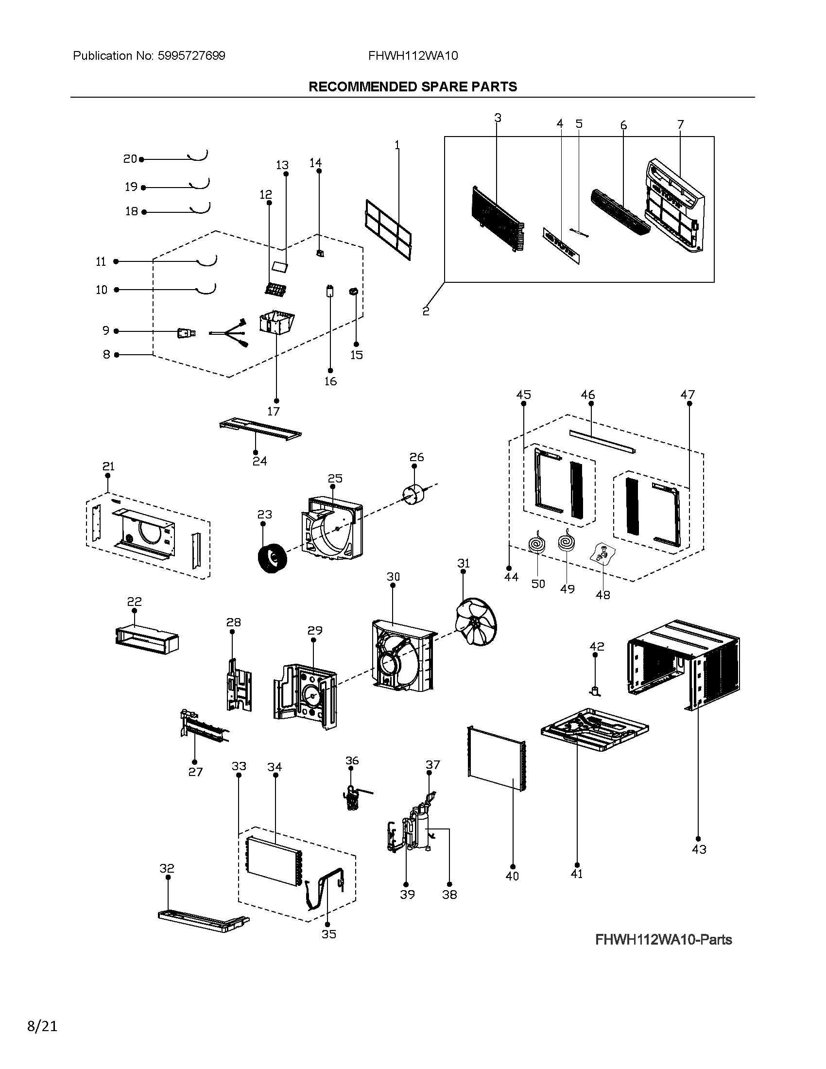 Recommended spare parts