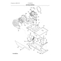 Frigidaire FFLE3900UW0 motor/blower/belt diagram