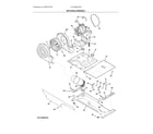 Frigidaire FFLE3900UW0 motor/blower/belt diagram