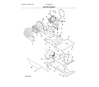 Frigidaire FFLE3900UW1 motor/blower/belt diagram