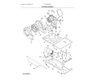 Frigidaire FFLE3900UW2 motor/blower/belt diagram
