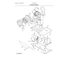 Frigidaire FFLE3900UW3 motor/blower/belt diagram