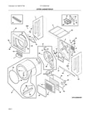 Upper cabinet/drum heater