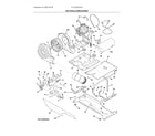 Frigidaire FFLG3900UW0 motor/blower/belt diagram