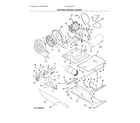 Frigidaire FFLG3900UW1 motor/blower/belt diagram