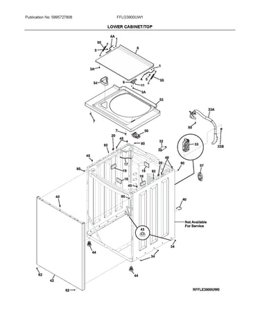 Lower cabinet/top