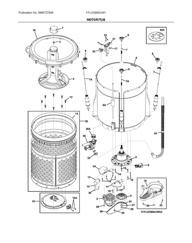 Motor/tub
