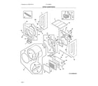 Frigidaire FFLG3900UW2 upper cabinet/drum heater diagram
