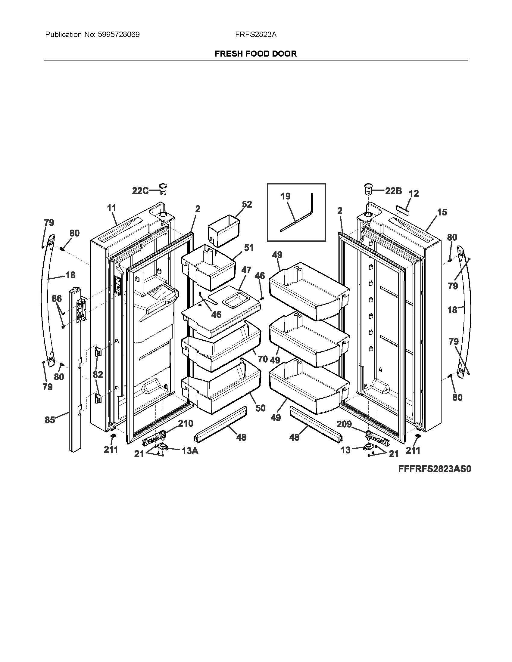 Fresh food doors