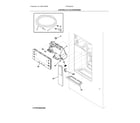 Frigidaire FRFS2823AD0 control & ice dispenser diagram