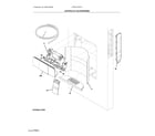Frigidaire FPBC2278UF7 controls & ice dispenser diagram