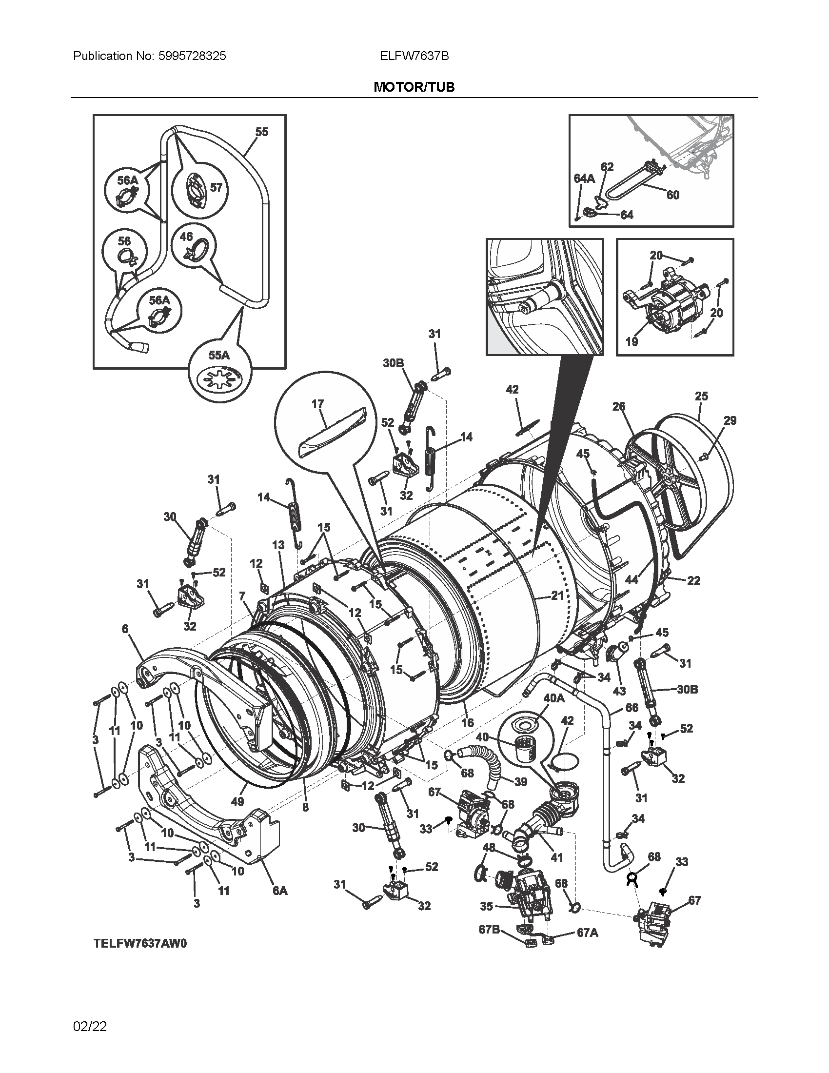 Motor/tub