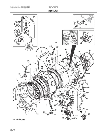 Motor/tub
