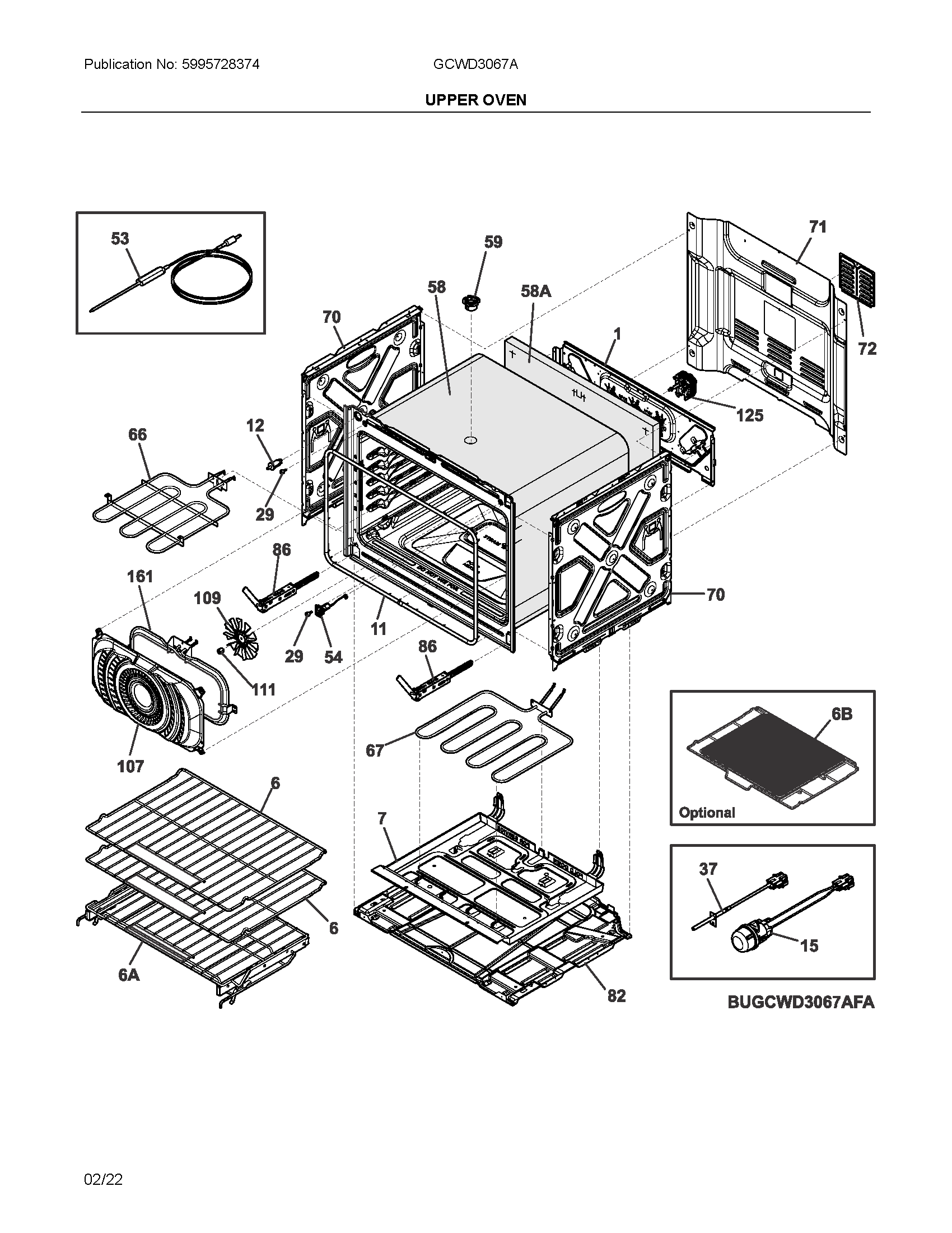 Upper oven