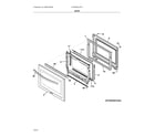 Frigidaire FCWS302LAFA door diagram