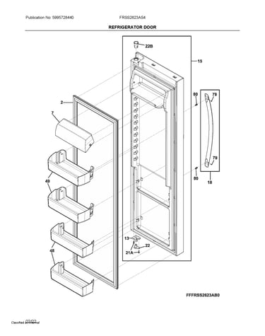 Refrigerator door