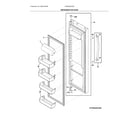 Frigidaire FRSS2623AB2 refrigerator door diagram