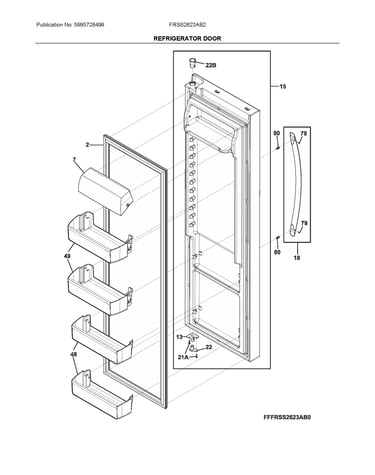 Refrigerator door