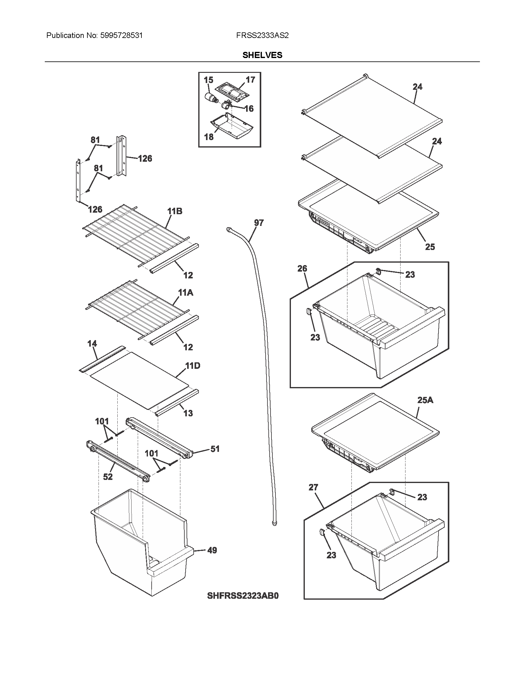 SHELVES