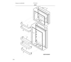 Frigidaire FFTR1814WW1 doors diagram
