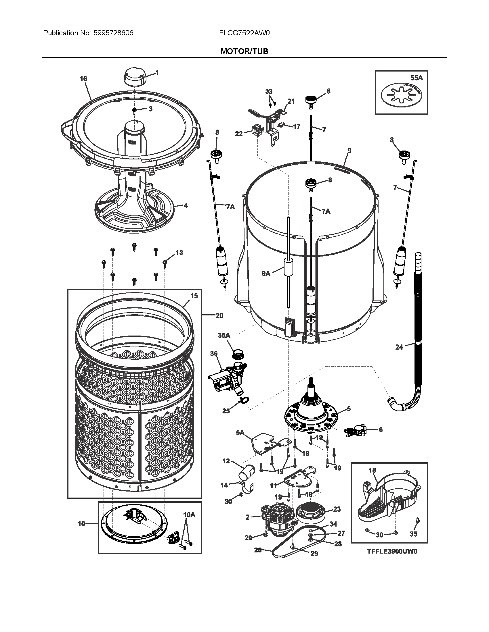 Motor/tub