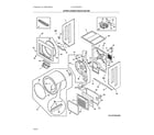 Frigidaire FLCG7522AW1 upper cabinet/drum heater diagram