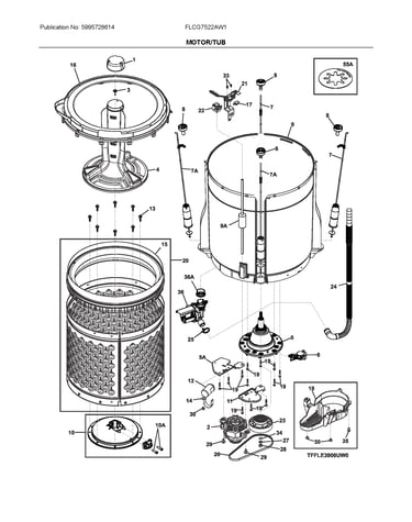 Motor/tub