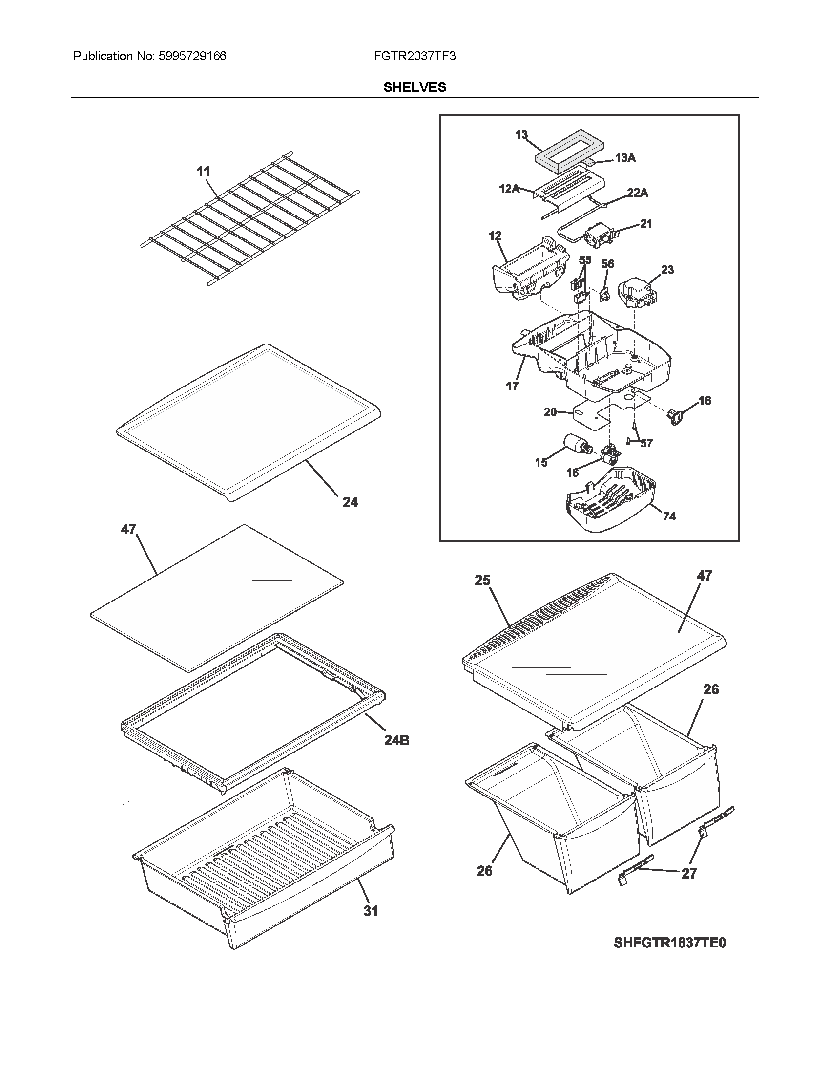 SHELVES