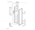 Frigidaire FRSC2333AS3 freezer door diagram