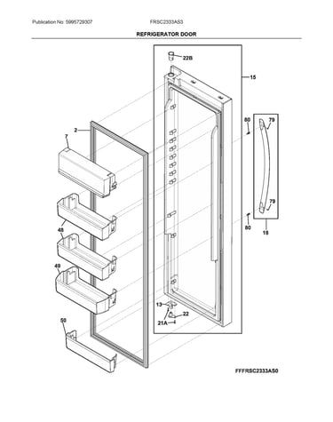 Refrigerator door
