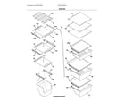 Frigidaire FRSC2333AS3 shelves diagram