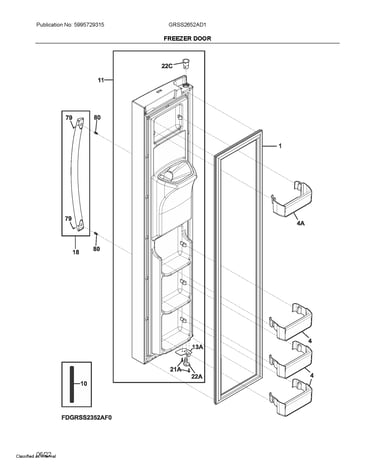 Freezer door