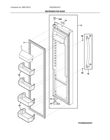 Refrigerator door