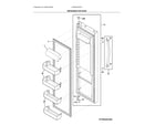 Frigidaire FRSS2323AD1 refrigerator door diagram