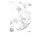 Frigidaire FRSS2323AB3 cabinet diagram