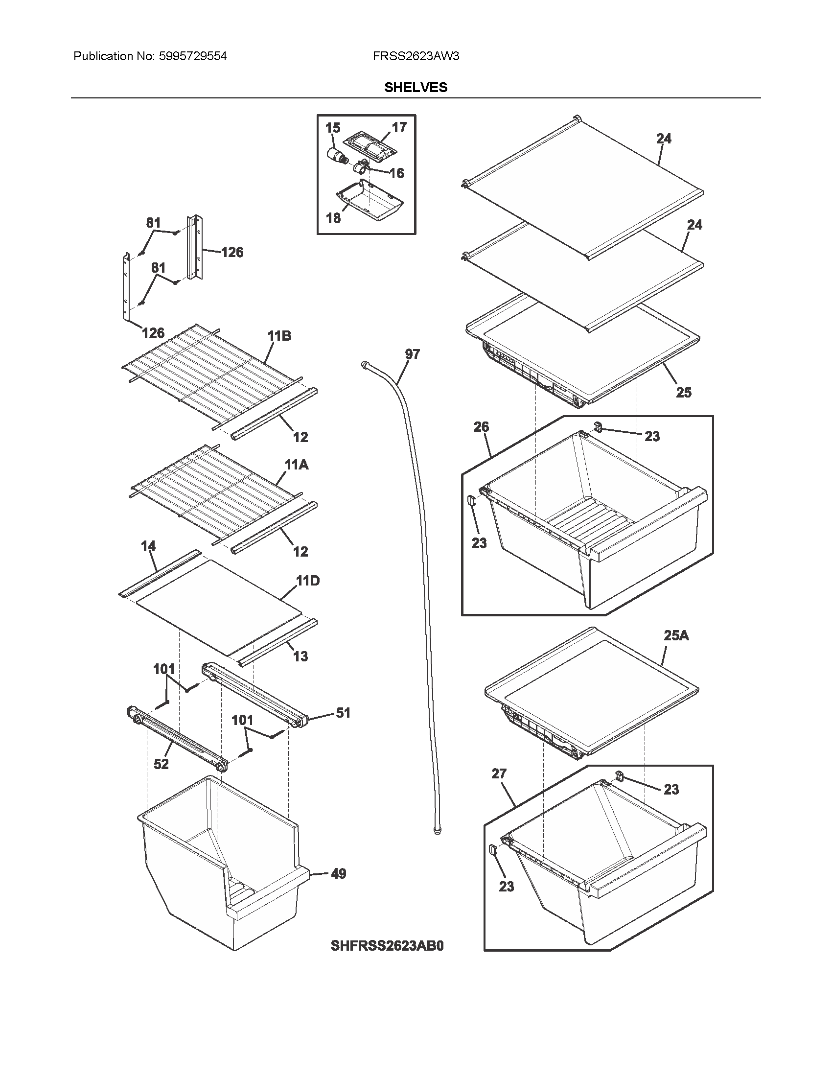 SHELVES