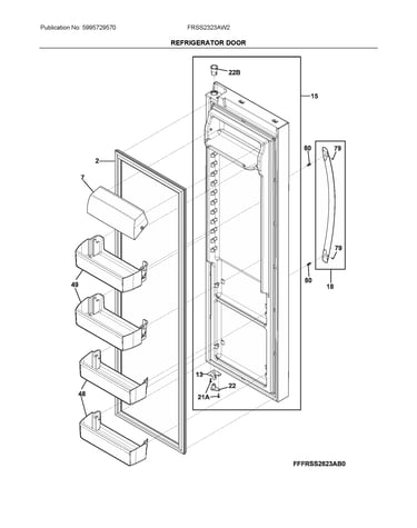 Refrigerator door