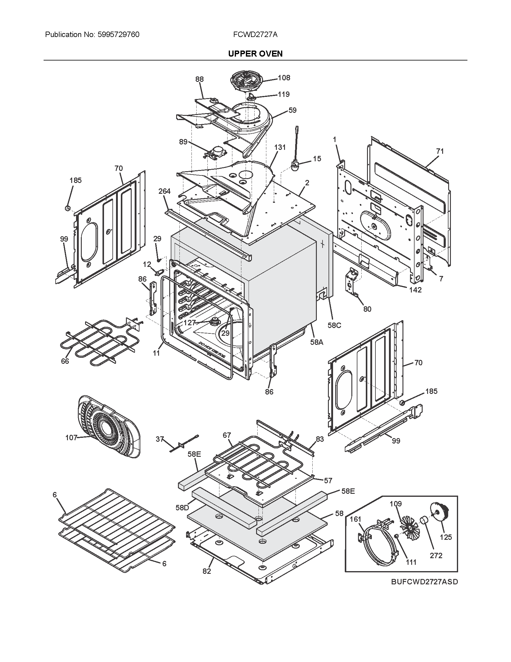 Upper oven