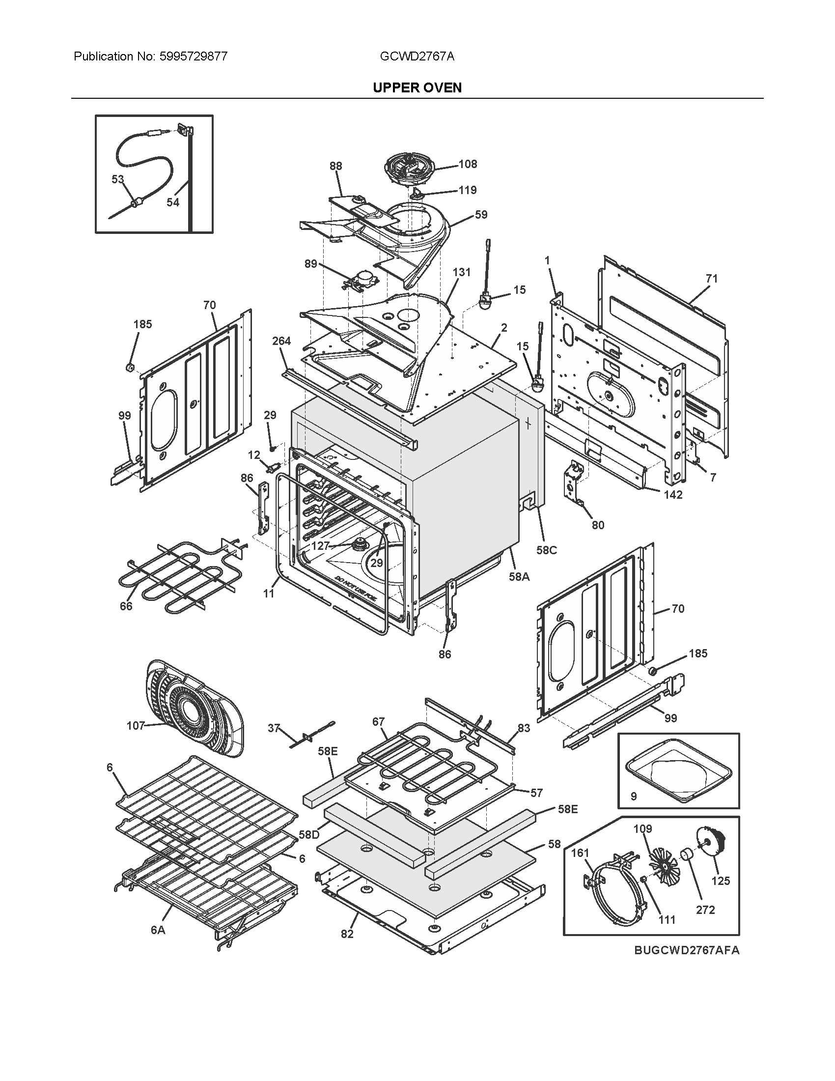 Upper oven