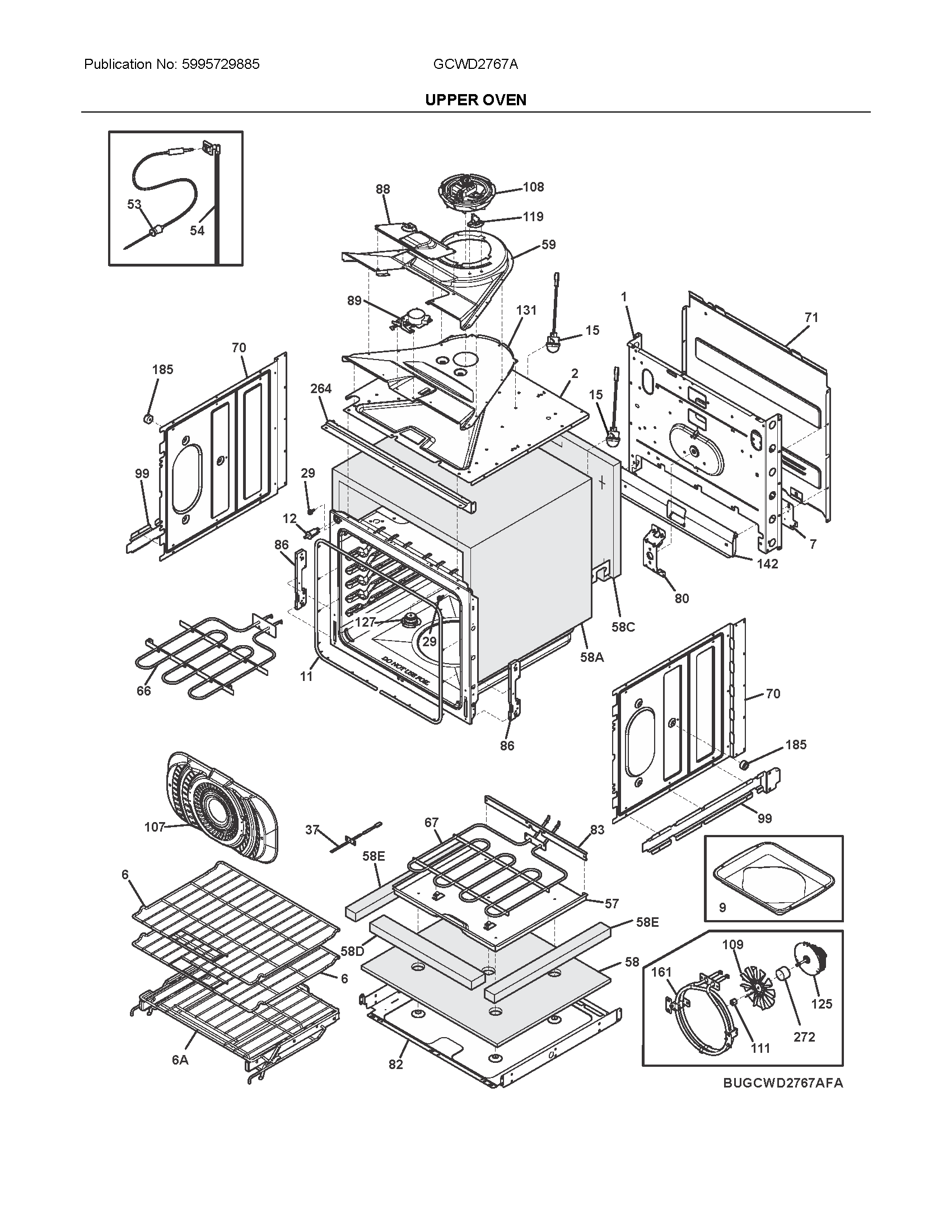 Upper oven