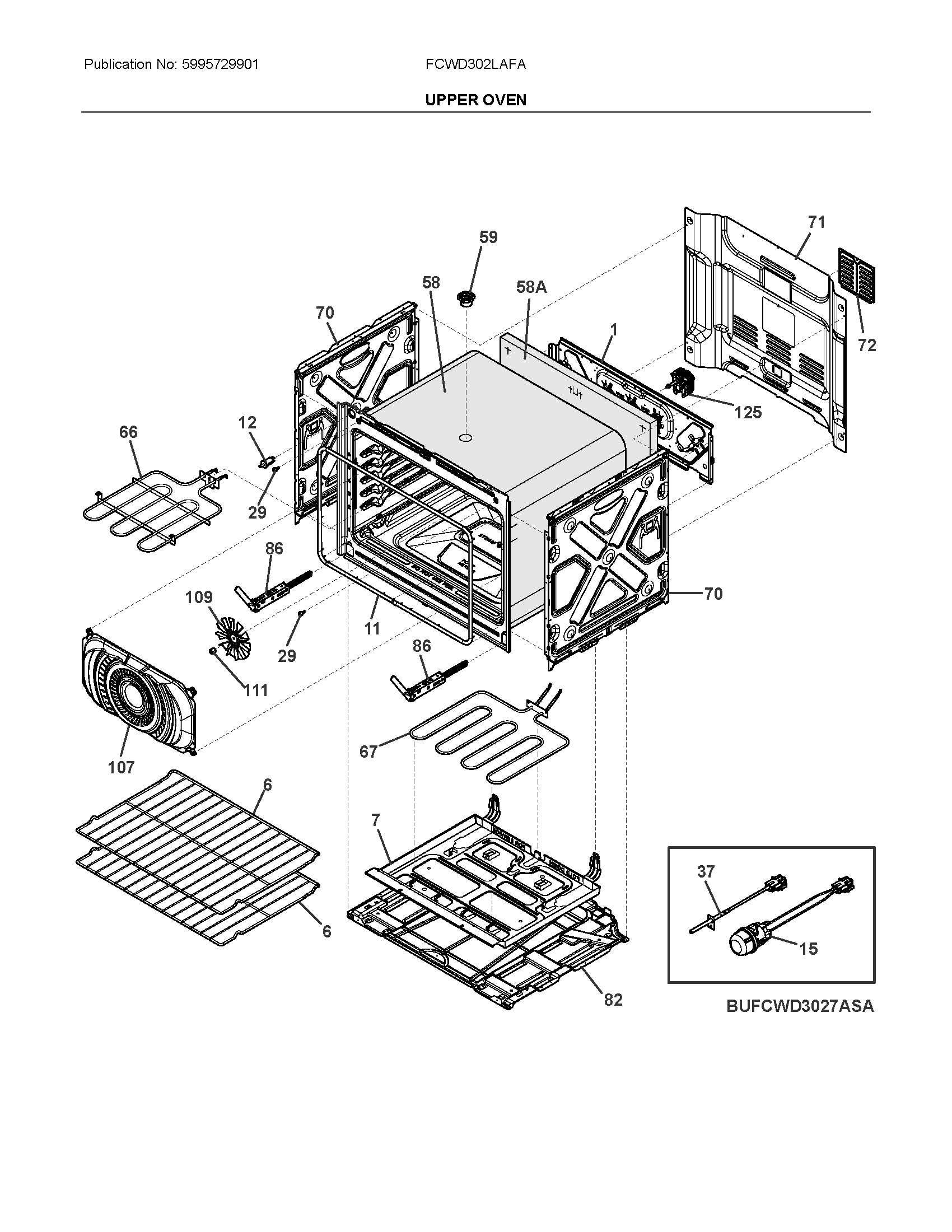 Upper oven