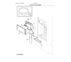 Frigidaire FRFS2823AS1 control & ice dispenser diagram