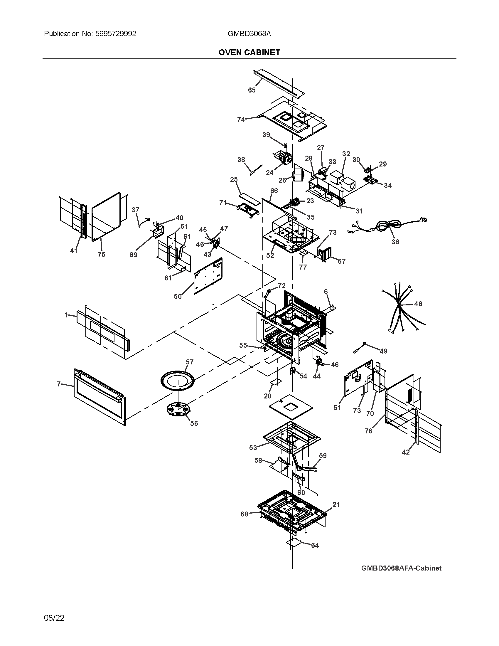 Oven cabinet
