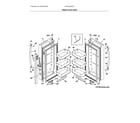 Frigidaire FRFN2823AS1 fresh food doors diagram