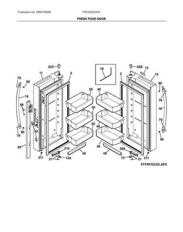 Fresh food doors