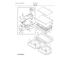 Frigidaire FFTR2045VB3 shelves diagram