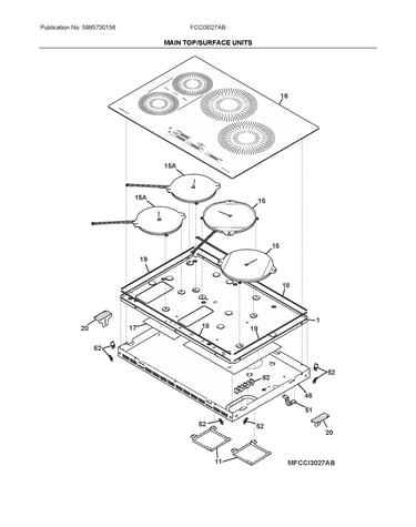 Main top/surface units
