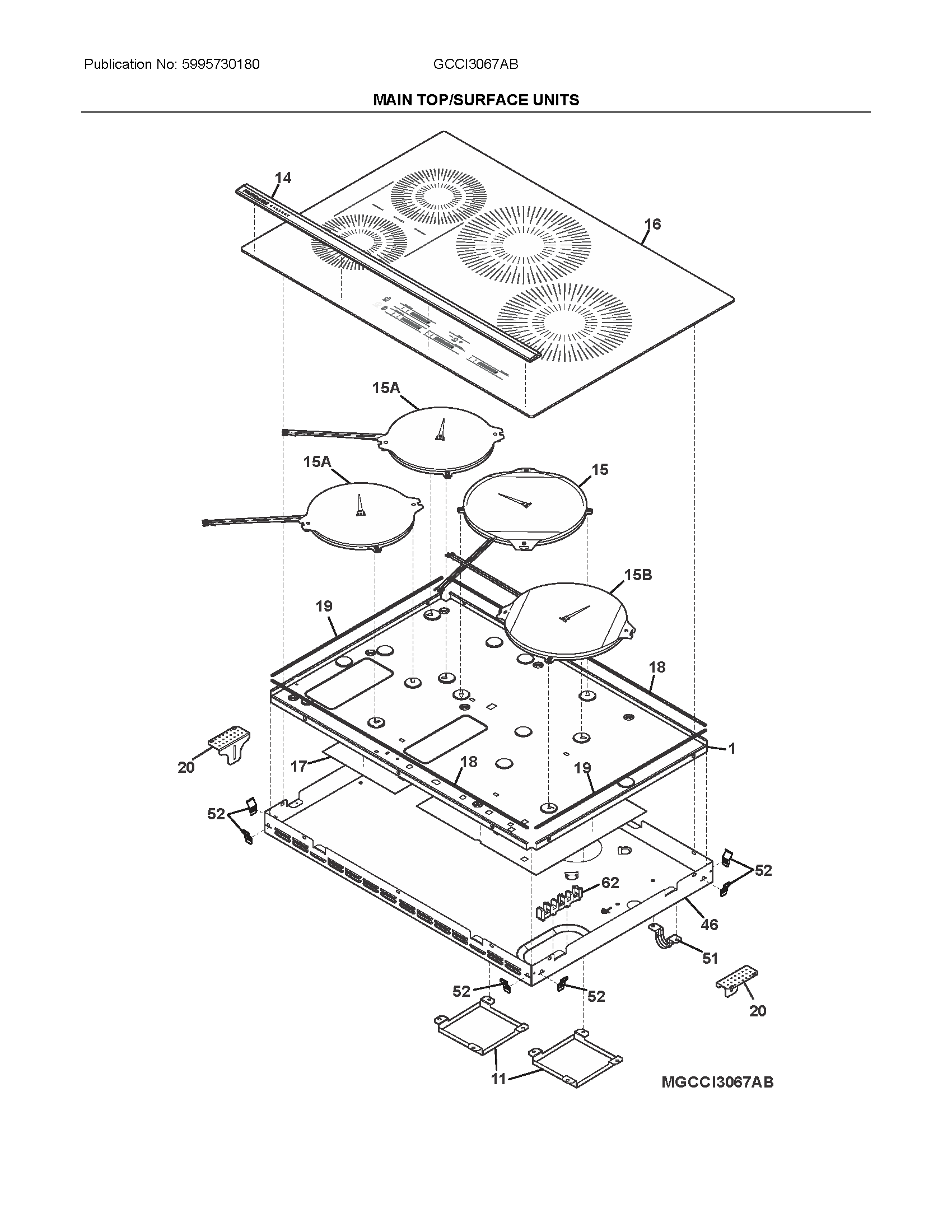 Main top/surface units