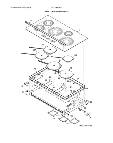 Main top/surface units
